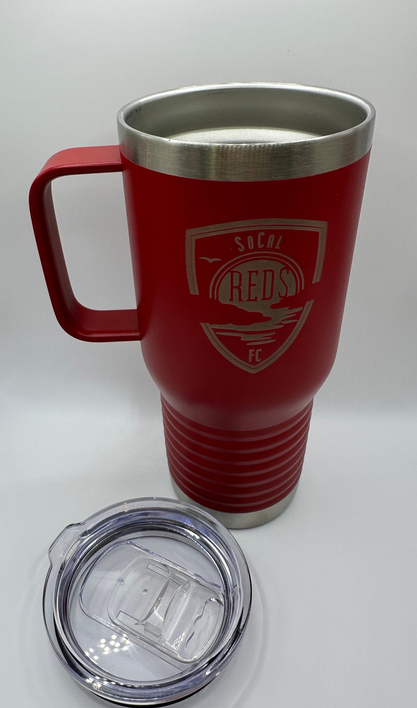 Polar Camel 20 oz. Red Vacuum Insulated Travel Mug with Slider Lid